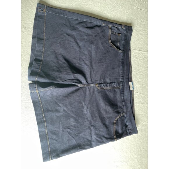 Terra & Sky Womens Plus Size 4X Denim Shorts With Tummy Control & Stretch - Picture 1 of 6